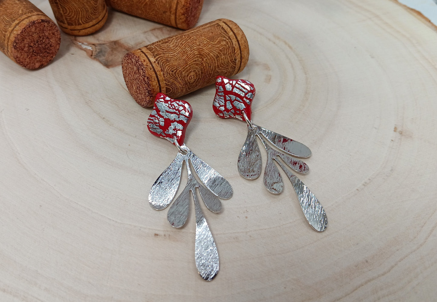 Silver Leaf Dangle